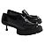 Mocassini Jimmy Choo in pelle nera Nero - vista 3