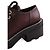 Louis Vuitton Scarpe Derby stringate basse district bordeaux Bordò - vista 4