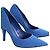 Tacchi Louis Vuitton in tessuto blu Taglia 39 - vista 3
