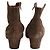 Isabel Marant Khaki Deerskin Ankle Boots Size 40 - view 2