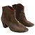 Isabel Marant Khaki Deerskin Ankle Boots Size 40 - view 3
