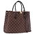 LOUIS VUITTON Damier Ebene Kensington Hand Bag N41435 LV Auth BA15892V