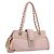 VERSACE Chain Tote Bag Leder Pink Gold Auth 207875M Golden