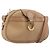 Borsa a tracolla ovale Christian Dior Trotter Canvas PVC Beige Gold Auth ki6915A