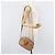 Borsa a tracolla ovale Christian Dior Trotter Canvas PVC Beige Gold Auth ki6915A - vista 30