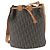Bolso de hombro Christian Dior Trotter Canvas PVC Navy Gold Auth 203833 Dorado Azul marino - vista 2