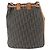 Bolso de hombro Christian Dior Trotter Canvas PVC Navy Gold Auth 203833 Dorado Azul marino - vista 3