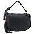 Borsa a tracolla GUCCI Bamboo in pelle nera e argento 232930 Auth 205316A Nero - vista 2