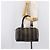 Pequin Sac à main FENDI Pecan Canvas PVC Noir Marron Auth ep16390 - vue 28
