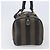 Pequin Sac à main FENDI Pecan Canvas PVC Noir Marron Auth ep16390 - vue 4