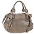 Borsa Miu Miu Vitellolux in pelle 2way marrone tono oro Auth 208116V