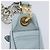 Borsa a tracolla Miu Miu Madras in pelle azzurro tono oro Auth 208156V - vista 16