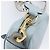 Borsa a tracolla Miu Miu Madras in pelle azzurro tono oro Auth 208156V - vista 17