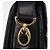 Céline Borsa a tracolla CELINE in pelle nera e oro Auth ep16020A Nero D'oro - vista 19