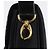 Céline Borsa a tracolla CELINE in pelle nera e oro Auth ep16020A Nero D'oro - vista 20