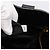 Borsa Tote PRADA in pelle 2way Nero Oro Auth yk21027V D'oro - vista 28