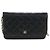 Portafoglio a Spalla CHANEL Matelasse con Catena in Pelle Caviar Nero Oro CC Auth 200576SM - vista 2