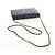 Portafoglio a Spalla CHANEL Matelasse con Catena in Pelle Caviar Nero Oro CC Auth 200576SM - vista 7