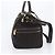 Borsa LOEWE Anagram Boston Bag Canvas 2way Black Gold Auth 205111 Nero D'oro - vista 4