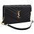 Autre Marque Borsa a tracolla con catena Saint Laurent in pelle nera e oro Auth BA15862M Nero D'oro
