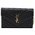 Autre Marque Borsa a tracolla con catena Saint Laurent in pelle nera e oro Auth BA15862M Nero D'oro - vista 2