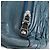 Sac à main Miu Miu Matelassé en cuir bleu argenté authentique 167678 - vue 15