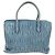 Sac à main Miu Miu Matelassé en cuir bleu argenté authentique 167678 - vue 3