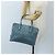 Sac à main Miu Miu Matelassé en cuir bleu argenté authentique 167678 - vue 31