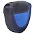 Clutch plissettata geometrica Gianni Versace Couture Blu - vista 2
