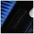 Clutch plissettata geometrica Gianni Versace Couture Blu - vista 7