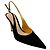 Décolleté Slingback Yves in camoscio nero Gianvito Rossi