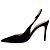 Décolleté Slingback Yves in camoscio nero Gianvito Rossi - vista 3