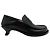 Mocassini Campo Flap Back in pelle nera Loewe Nero - vista 2
