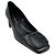 Santoni Pumps aus schwarzem Leder mit Hasmig-Schnalle