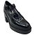 Robert Clergerie Oxford con tacco platform chunky in pelle lucida nera