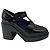 Robert Clergerie Oxford con tacco platform chunky in pelle lucida nera - vista 2