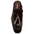 Loewe Edge Loafer Mules aus braunem Leder - Ansicht 4