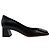 Santoni Pumps aus schwarzem Leder mit Hasmig-Schnalle - Ansicht 2