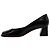 Santoni Pumps aus schwarzem Leder mit Hasmig-Schnalle - Ansicht 3