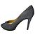 Zapatos de salón abiertos Jimmy Choo Silver Metallic Glitter Plata - vista 3