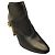 Botines Jimmy Choo de piel granulada metalizada bronce Metálico