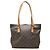 Borsa Tote Cabas Piano Louis Vuitton Monogram Marrone