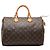 Borsa Boston Louis Vuitton Monogram Speedy 35 Marrone