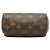 Borsa Louis Vuitton Monogram Mini Speedy HL Marrone - vista 3