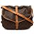 Borsa a tracolla Louis Vuitton Monogram Saumur 35 Marrone