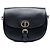 Borsa a tracolla Bobby Dior Medium in pelle nera Nero