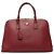Borsa Satchel Prada Large Saffiano Lux Promenade Rossa Rosso
