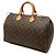 Borsa Boston Louis Vuitton Monogram Speedy 35 Marrone - vista 2