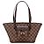 Bolso de hombro Louis Vuitton Damier Ebene Manosque PM Marrón Castaño