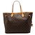 Borsa Tote Louis Vuitton Monogram Neverfull GM Marrone